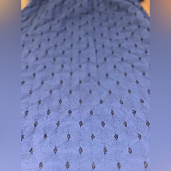 Crown & Ivy Women's Short Sleeve Novelty Woven A-Line Dress Puff Sleeves Size L - Picture 3 of 5